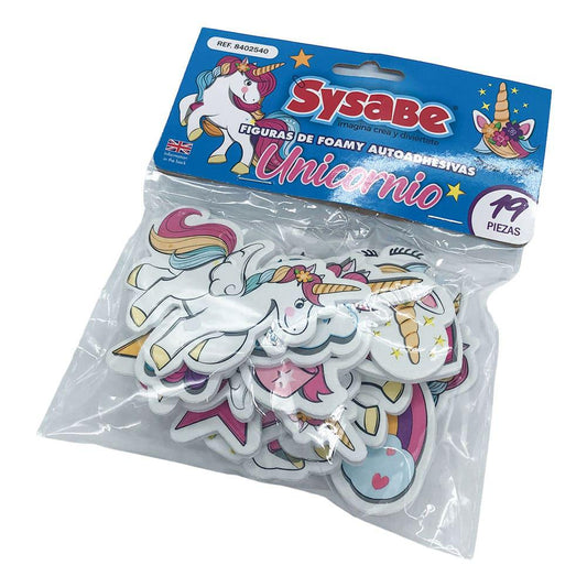 Fomi Adhesivo Sysabe de Unicornio 19 Piezas