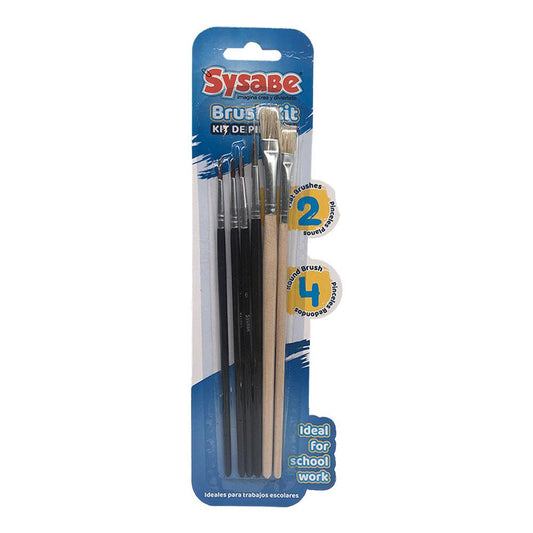Pinceles Sysabe 6 Piezas