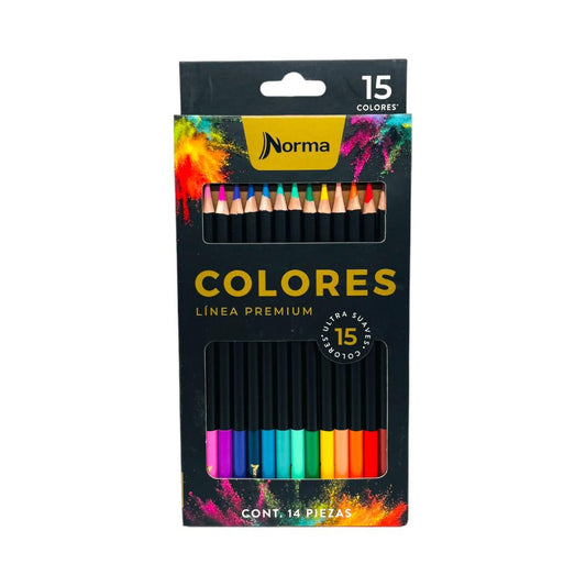 Colores Norma Premium 15 Unidades