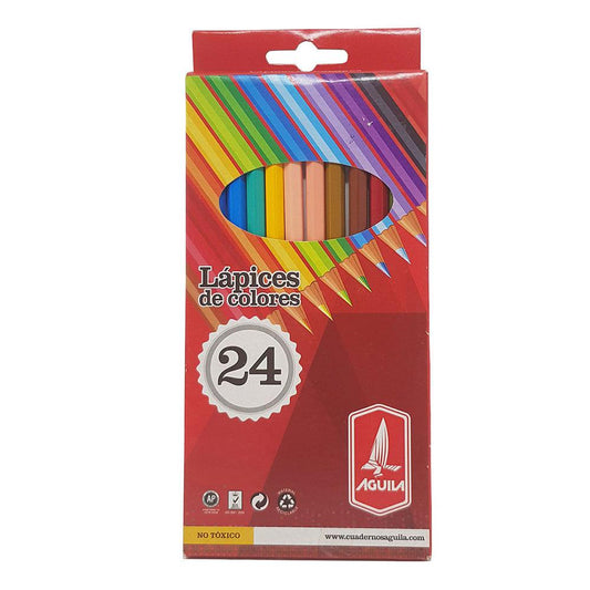 Lápices de Colores Águila de 24 Piezas
