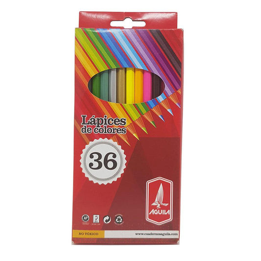 Lápices de Colores Águila de 36 Piezas