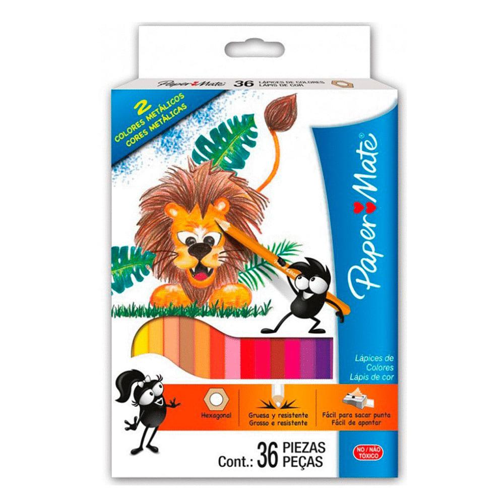 Lápices de Colores Papermate de 36 Colores