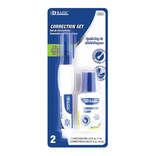 Líquidos Correctores Pluma y Brocha Bazic