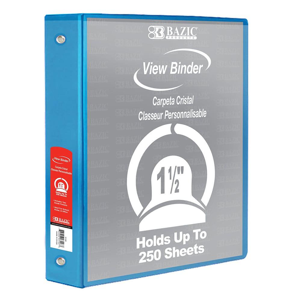 Portafolio Plástico Bazic Con Bolsillo Turquesa