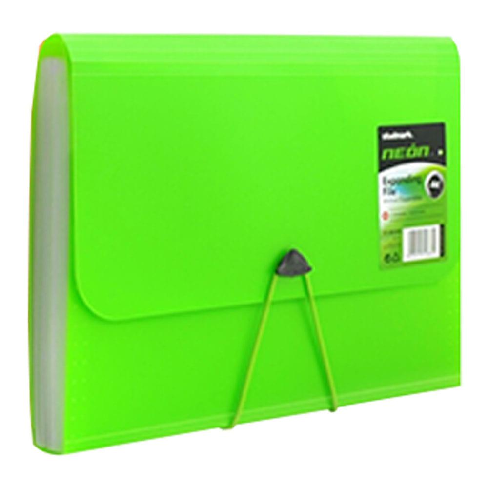 Archivador Expandible Studmark Tamaño Oficio Neón Con 12 Divisiones - Surtido