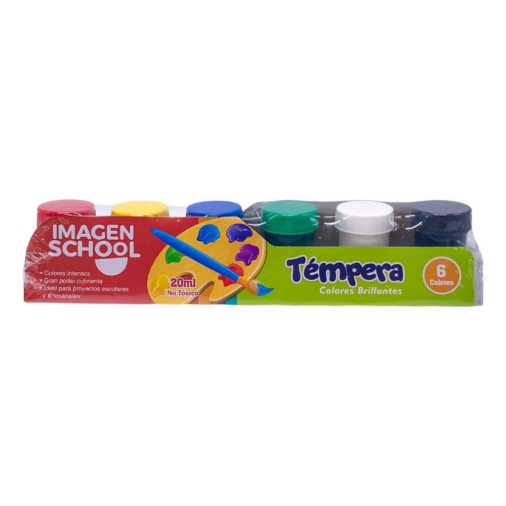 Tempera Imagen School de 6 Colores