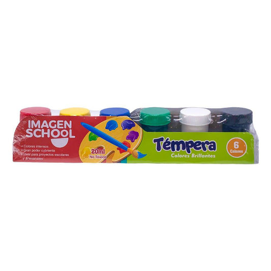 Tempera Imagen School de 6 Colores