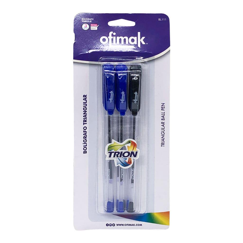 Bolígrafo Triangular Ofimak 3 Piezas