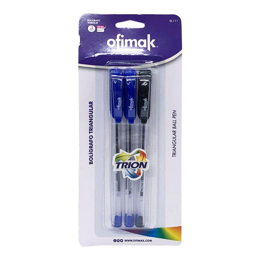 Bolígrafo Triangular Ofimak 3 Piezas