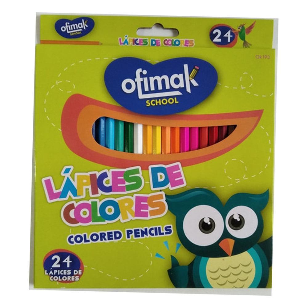 Lápices de Colores Ofimak de 24 Piezas