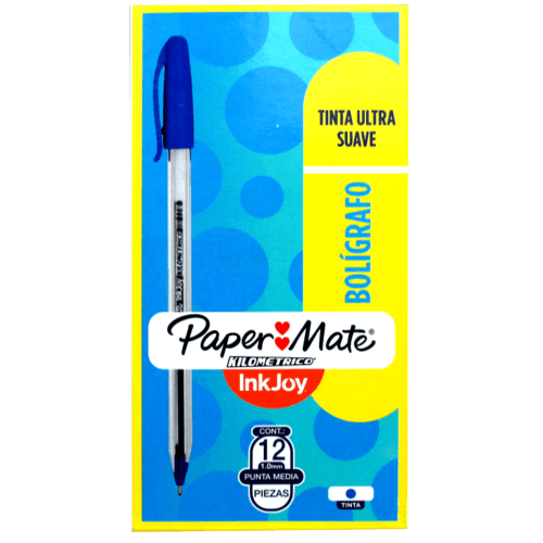 Bolígrafos Paper Mate Azul 12 Piezas