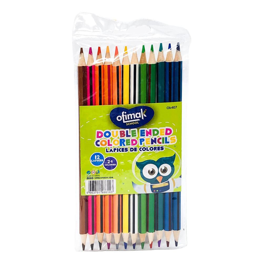Lápices de Colores Doble Ofimak 12 Piezas