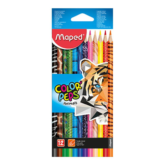 Lápices de Colores Maped Triangular 12 Piezas