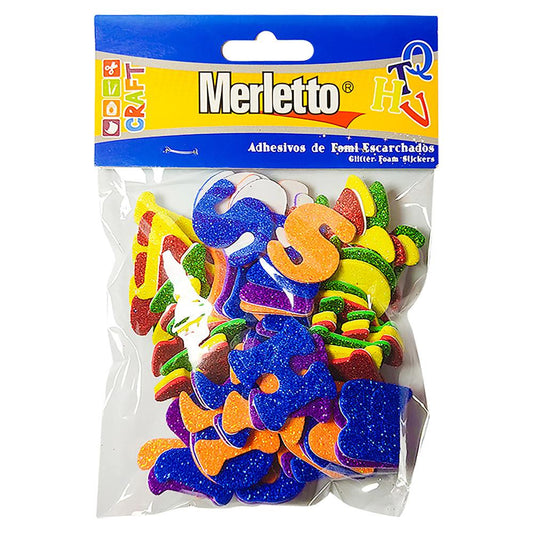 Sticker de Fomi Merletto Letras Escarchadas
