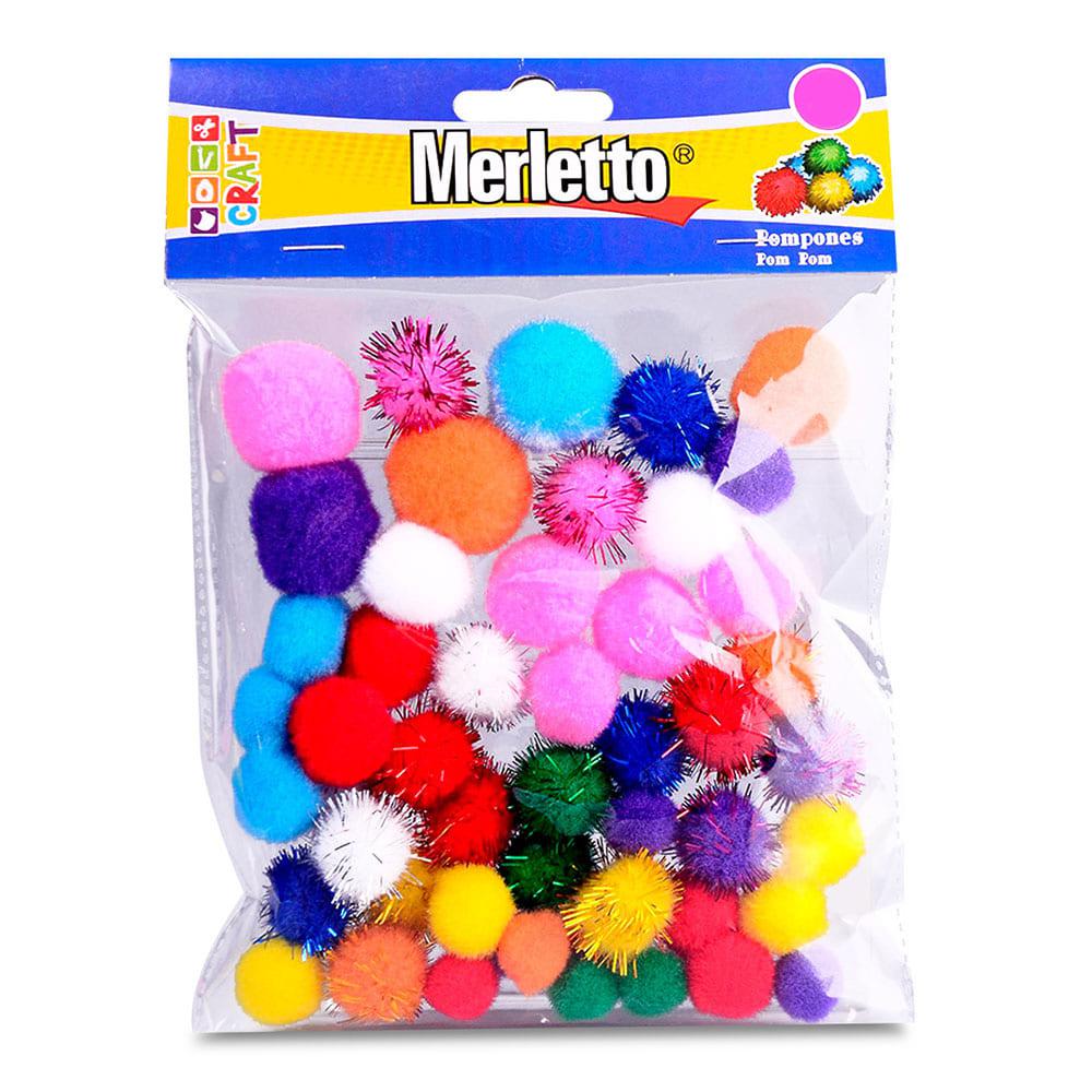 Pom Pom Merletto de 1.5 cm 100 Piezas - Surtido