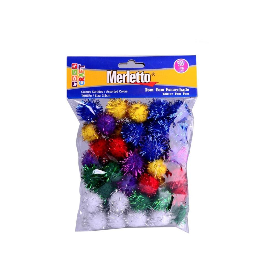 Pom Pom Merletto de 2.5 cm 50 Piezas