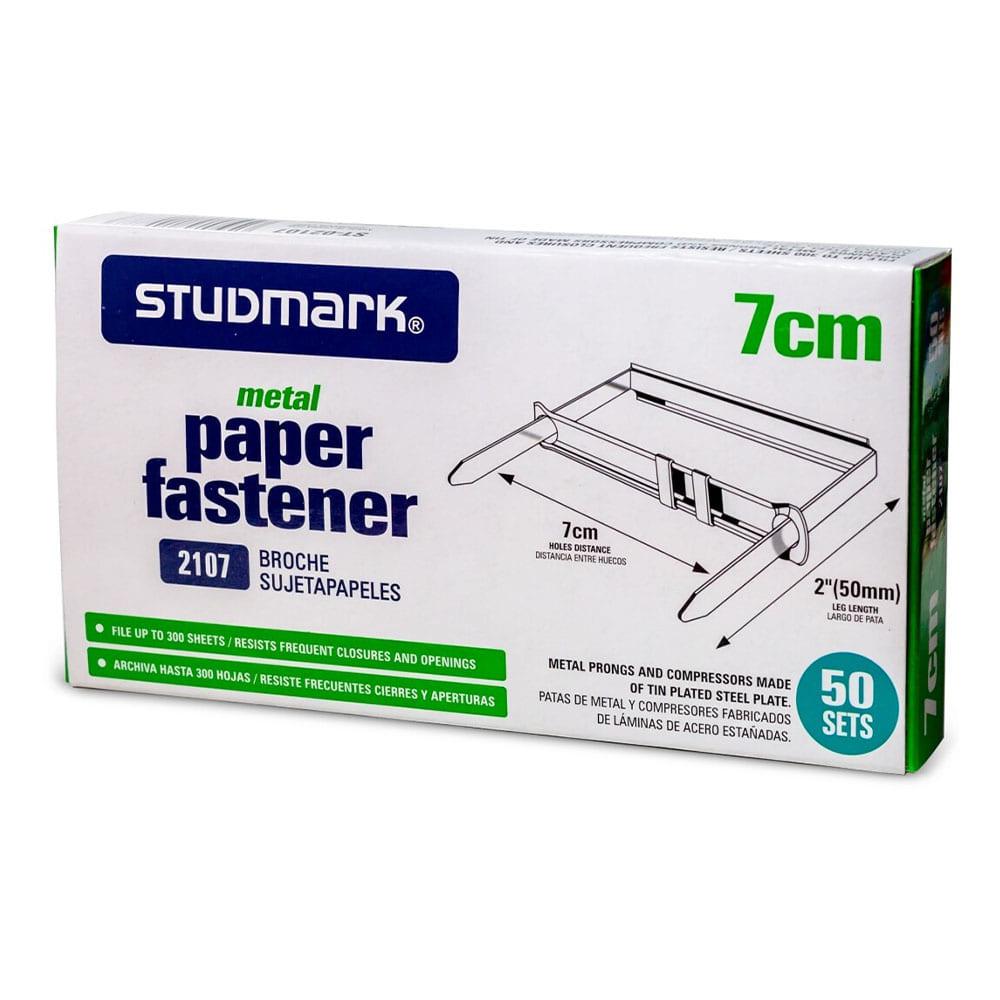 Gancho de Metal Studmark Para Folder 7 cm 50 Piezas