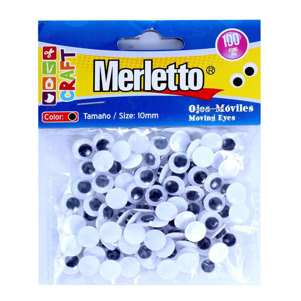 Ojos Móviles Merletto Pequeños 10 mm