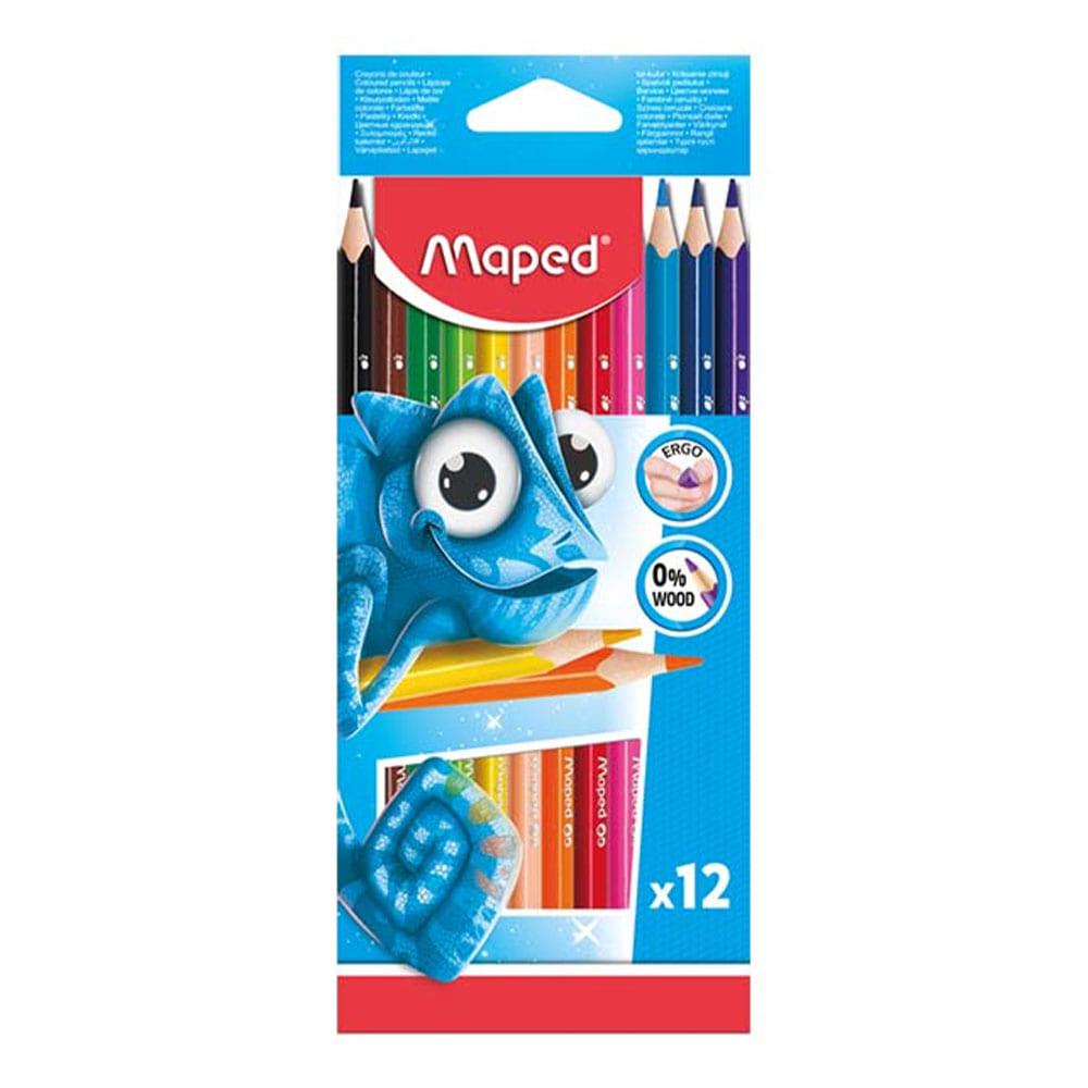 Lápices de Colores Maped Jumbo 12 Piezas