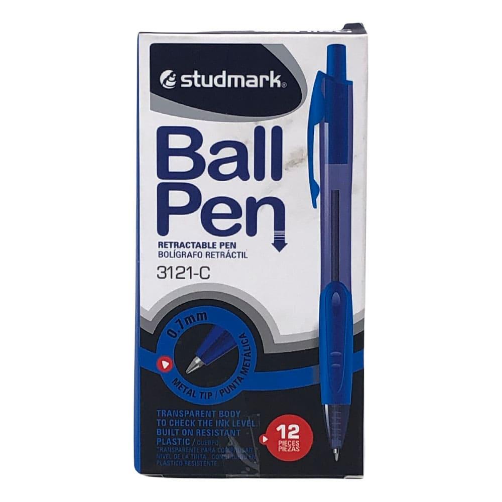Bolígrafo Studmark Azul 12 Piezas