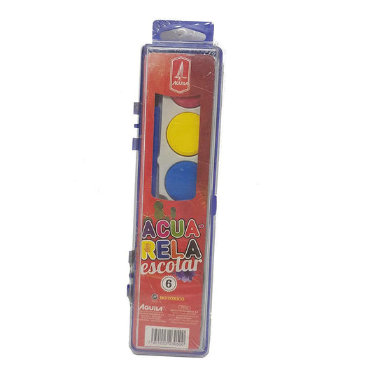 Acuarela Con Pincel Águila 6 Colores