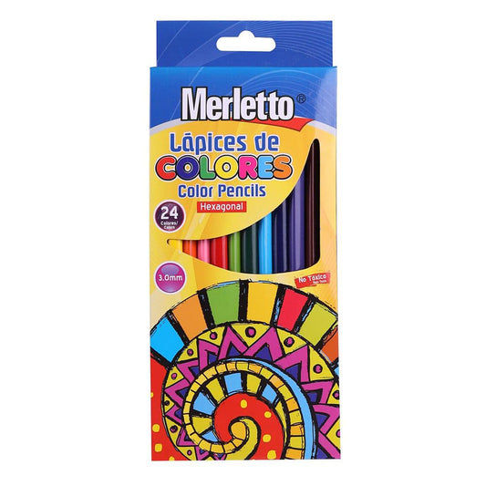 Lápices de Colores Merletto 24 Piezas