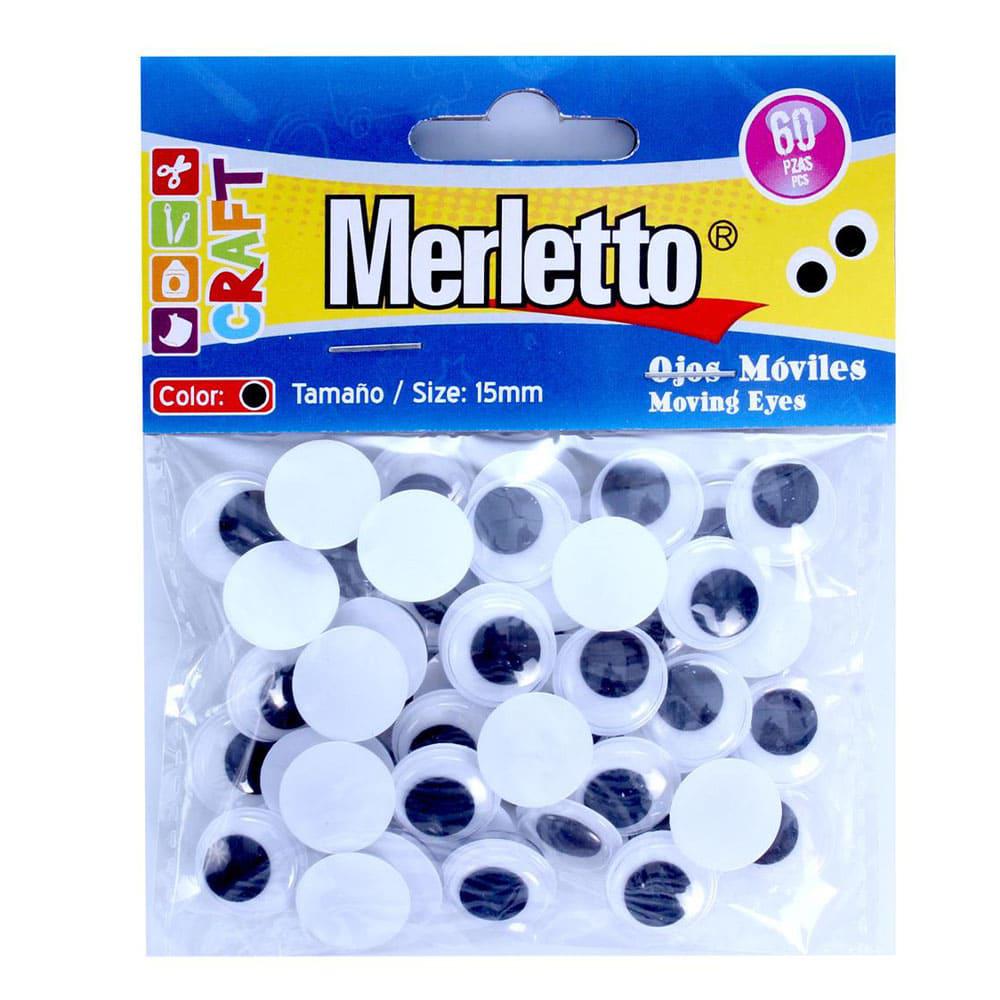 Ojos Moviles Merletto 60 Piezas - Surtido