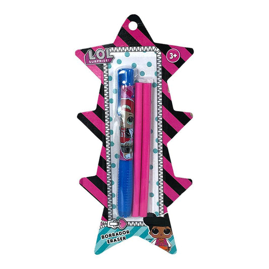 Borrador Retráctil Con Repuestos Lol