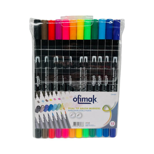 Marcadores de Colores Ofimak Doble Punta