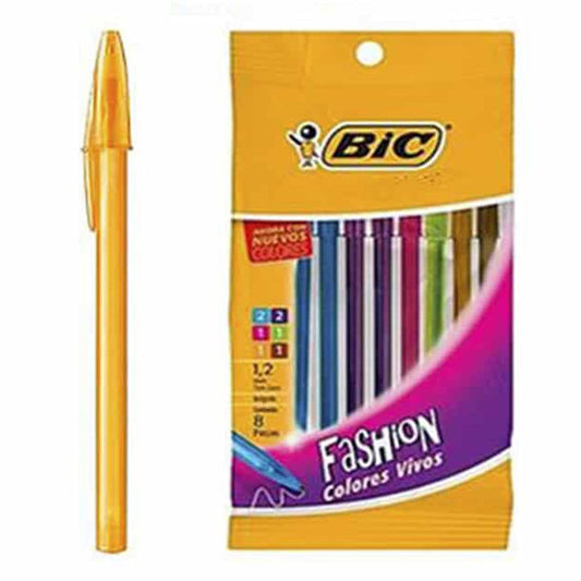 Bolígrafos Fashion Bic Set de 8 Piezas