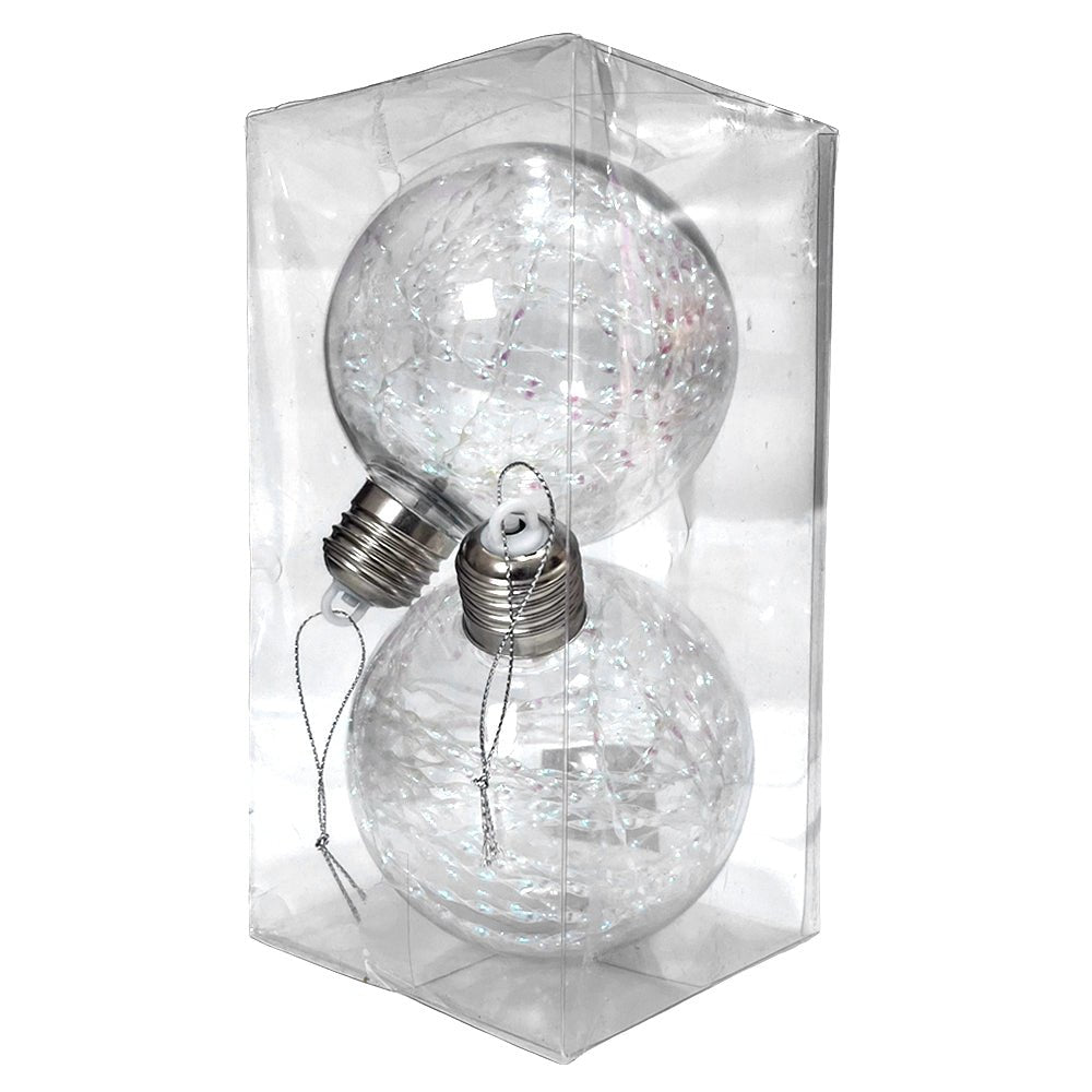Esfera Navideña 10 cm con Luz / Set 2 Piezas / Maranelo Christmas - Maranelo Christmas - Titan.com.pa - 7453130538166