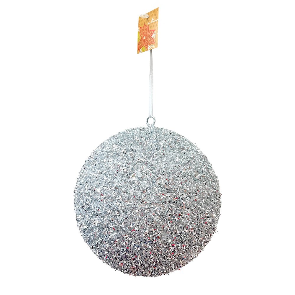 Esfera Navideña 20 cm / Plateada / Miró Christmas - Miro Christmas - Titan.com.pa - 7450206086293