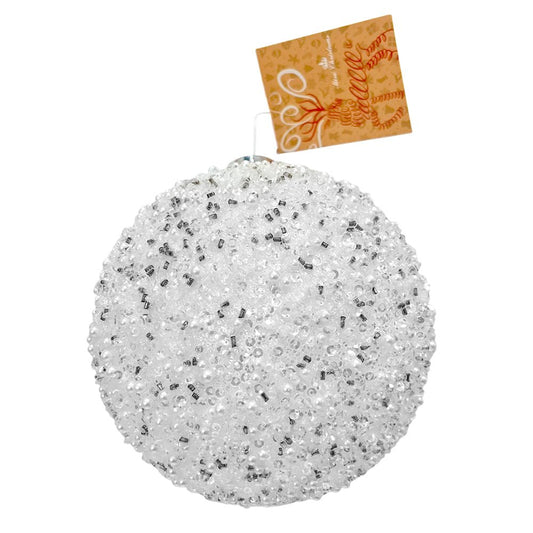 Esfera Navideña Decorativa 12 cm / Blanca / Miró Christmas - Miro Christmas - Titan.com.pa - 7450206321912