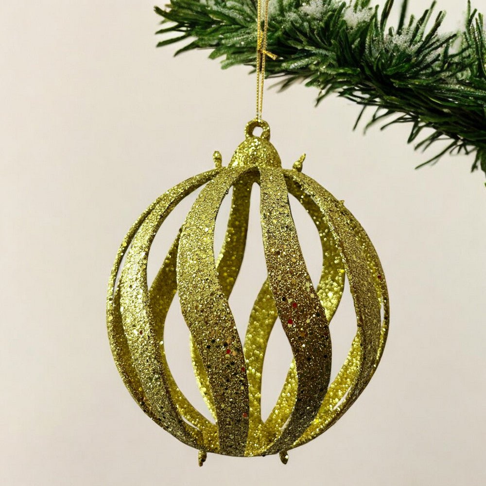 Esfera Navideña Decorativa 15 Cm Dorado - Montefiori Christmas - Titan.com.pa - 7453121094558