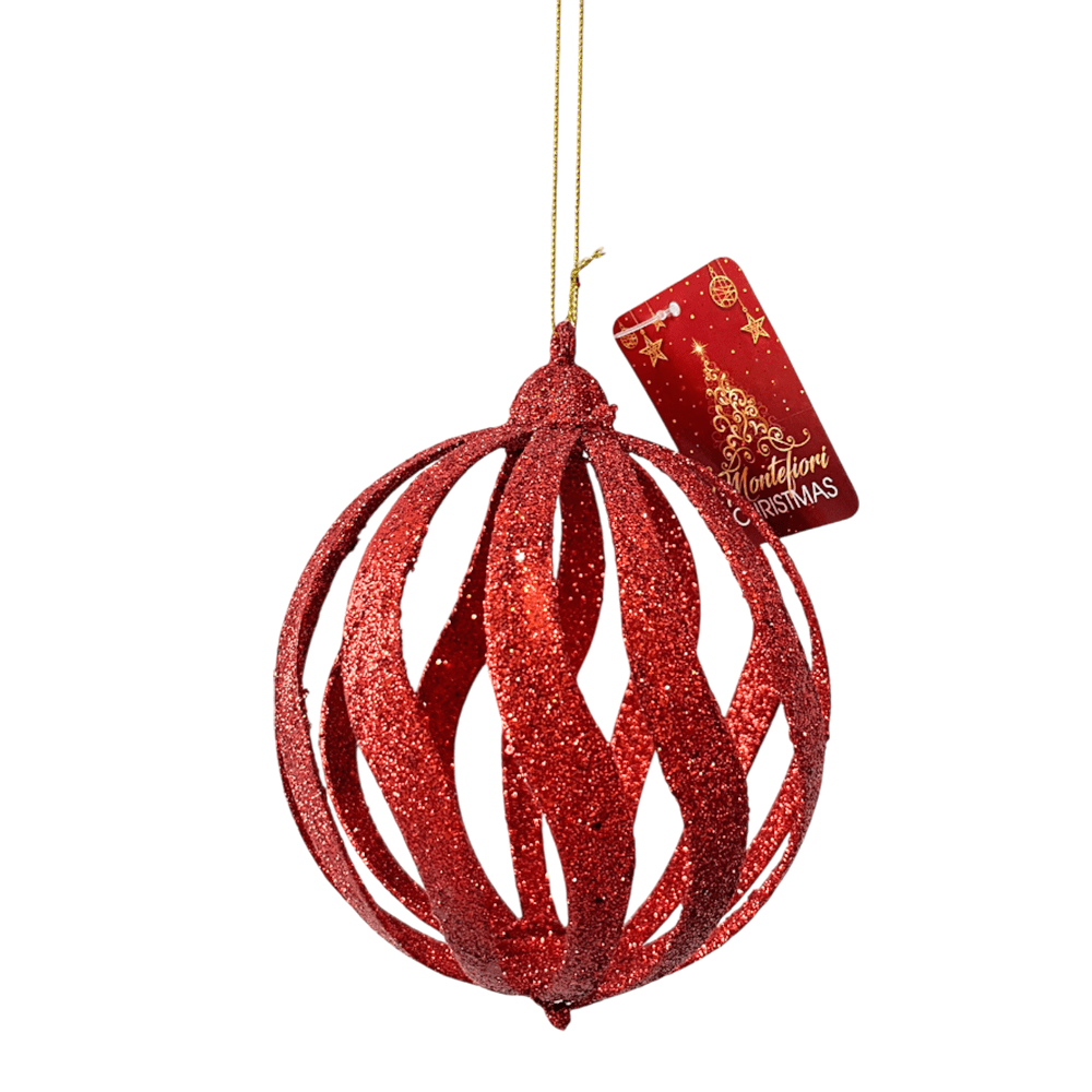 Esfera Navideña Decorativa 15 Cm Rojo - Montefiori Christmas - Titan.com.pa - 7453121094565