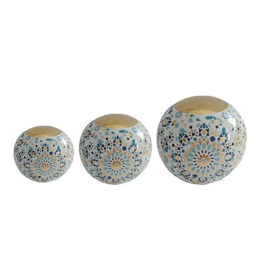 Esferas Decorativas Montefiori de Cerámica 3 Piezas