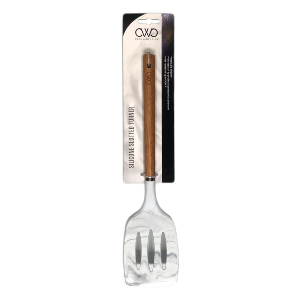 Espátula Con Hueco Cook With Color de Silicón 13"