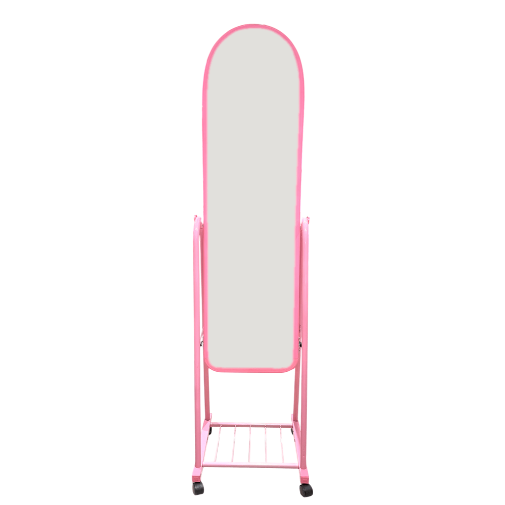 Espejo Decoratico Con Base De Metal / Ovalado / Rosado - Elements Furniture - Titan.com.pa - 2100000441037