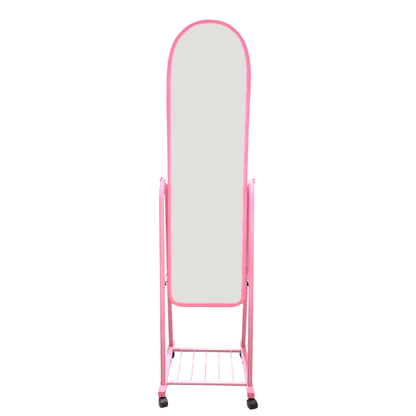 Espejo Decoratico Con Base De Metal / Ovalado / Rosado - Elements Furniture - Titan.com.pa - 2100000441037