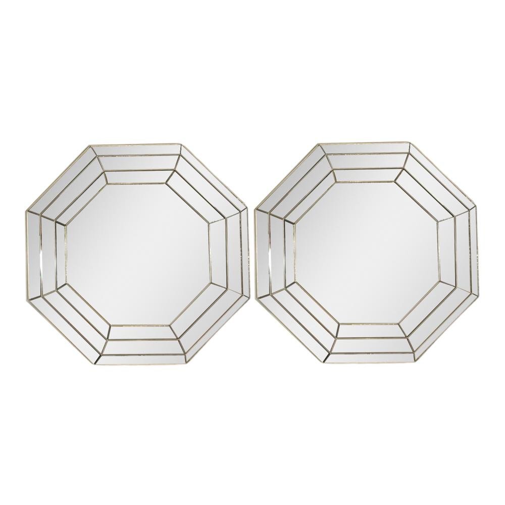 Espejo Decorativo Elico 15" x 15" de 2 Piezas