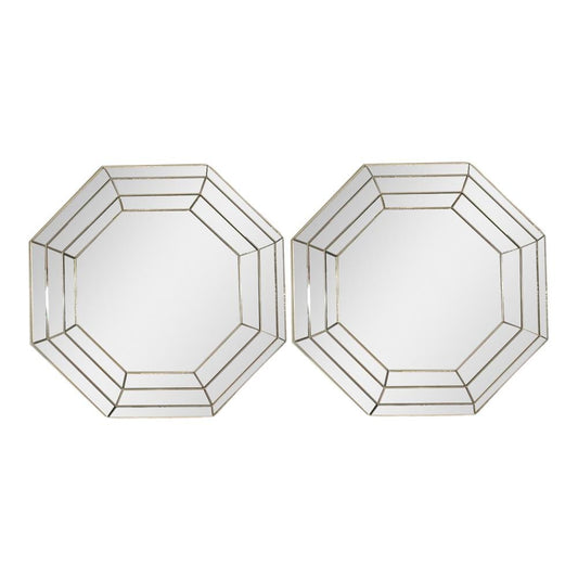 Espejo Decorativo Elico 15" x 15" de 2 Piezas