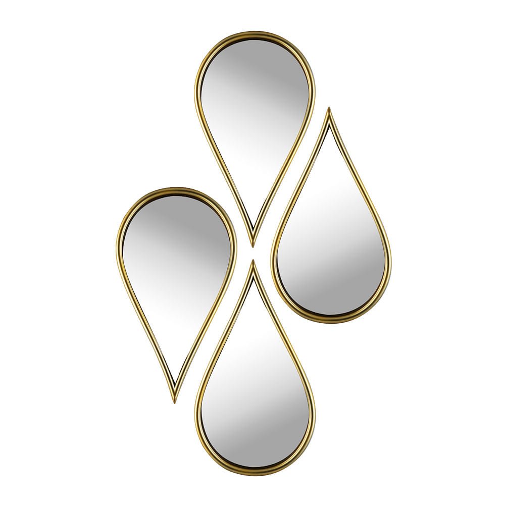 Espejo Decorativo Home Elegance Con Forma De Gotas