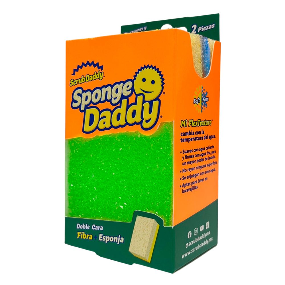 Esponja Daddy 2 Piezas / Fibra + Esponja / Surtida - Scrub Daddy - Titan.com.pa - 7502279102964