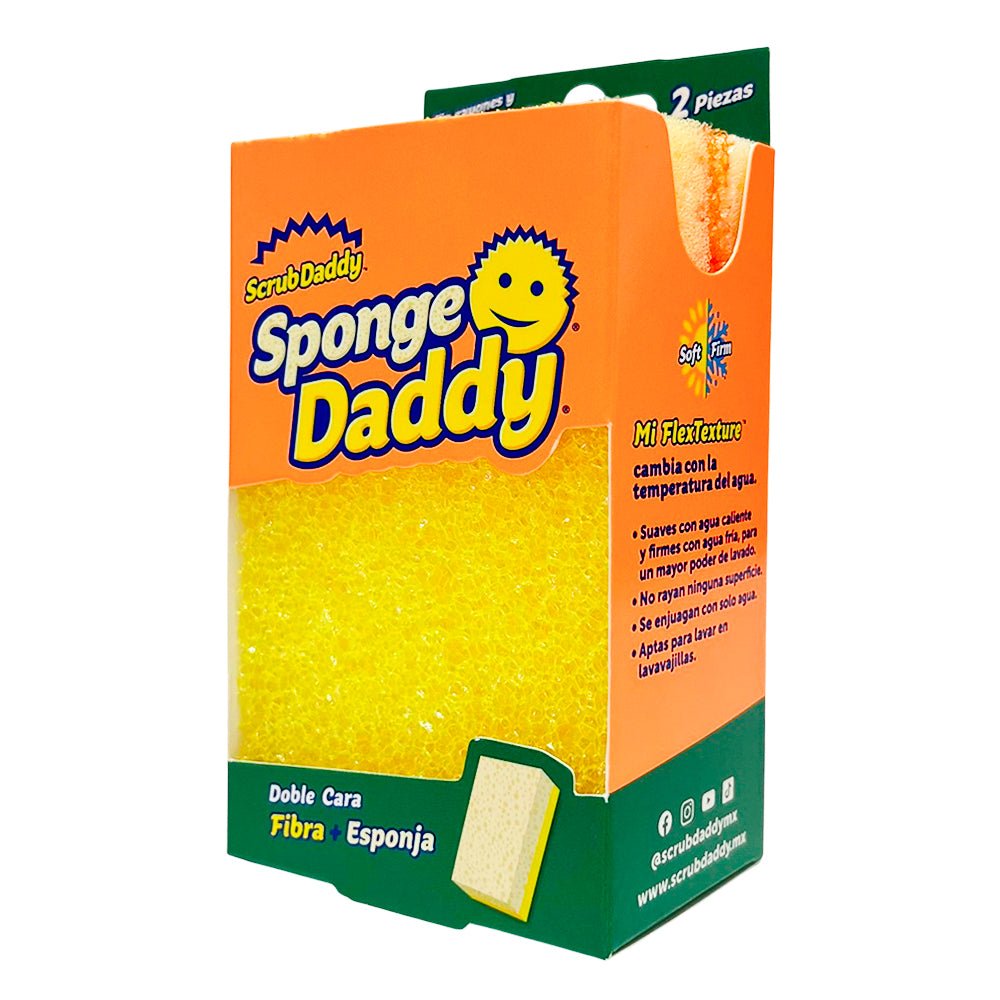 Esponja Daddy 2 Piezas / Fibra + Esponja / Surtida - Scrub Daddy - Titan.com.pa - 7502279102964
