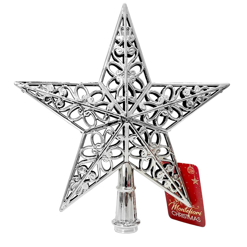 Estrella para Árbol 20 cm / Silver / Montefiori Christmas - Montefiori Christmas - Titan.com.pa - 7453127896644