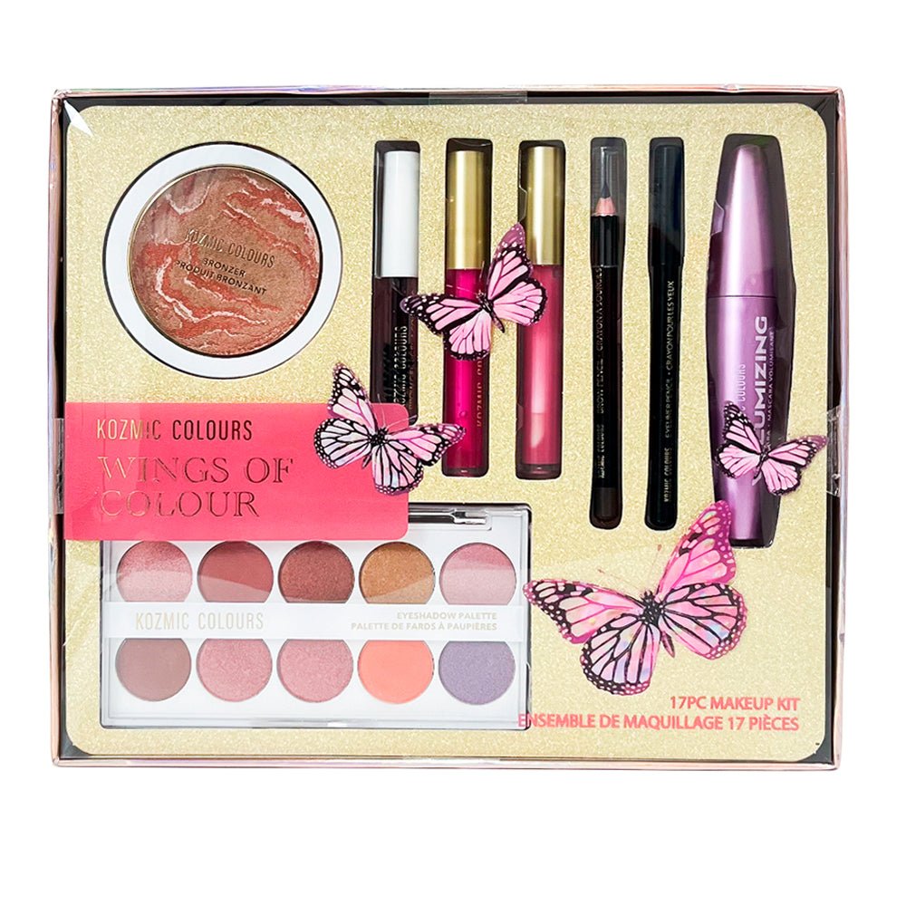 Estuche Con Maquillaje 17 Piezas Kozmic Colours - Viva Color - Titan.com.pa - 628049830114