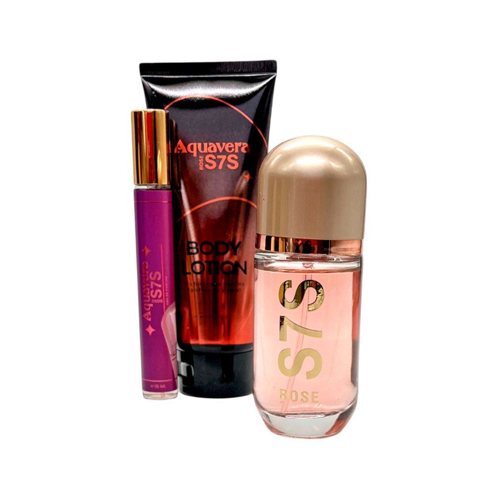 Estuche Perfume Aquavera S7S Rose 3 Piezas - Aquavera - Titan.com.pa - 7453083105293