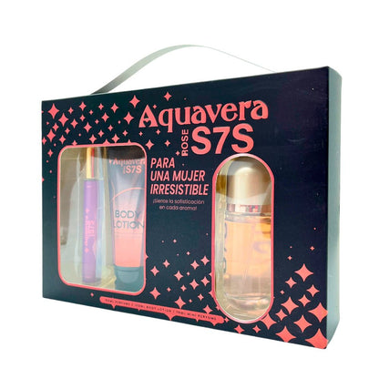 Estuche Perfume Aquavera S7S Rose 3 Piezas - Aquavera - Titan.com.pa - 7453083105293
