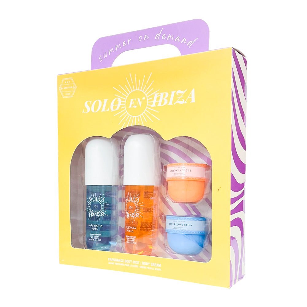 Estuche Solo En Ibiza Barcelona Bliss/Valencia Vibes/Dama 4 Piezas - Ibiza - Titan.com.pa - 191554895157