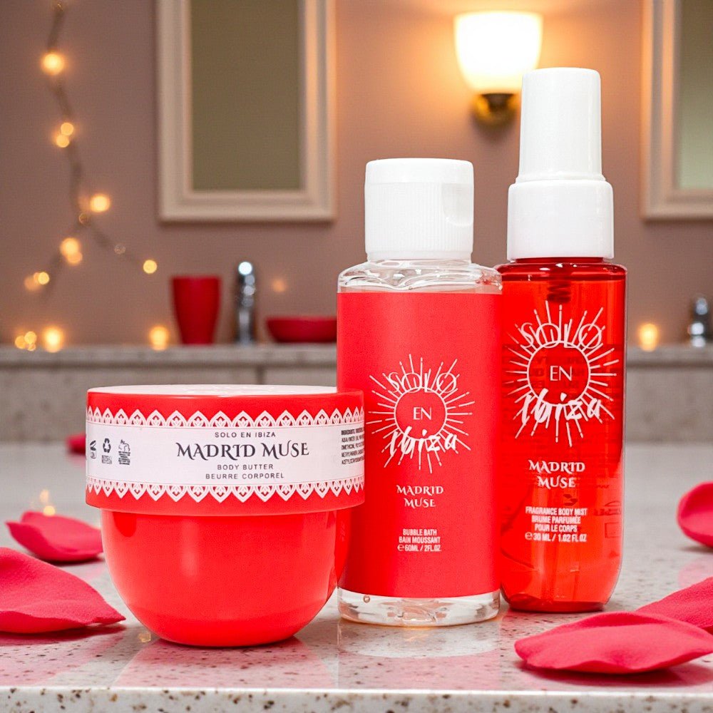 Estuche Solo En Ibiza Rojo Madrid Muse Dama 3 Piezas - Ibiza - Titan.com.pa - 191554895171